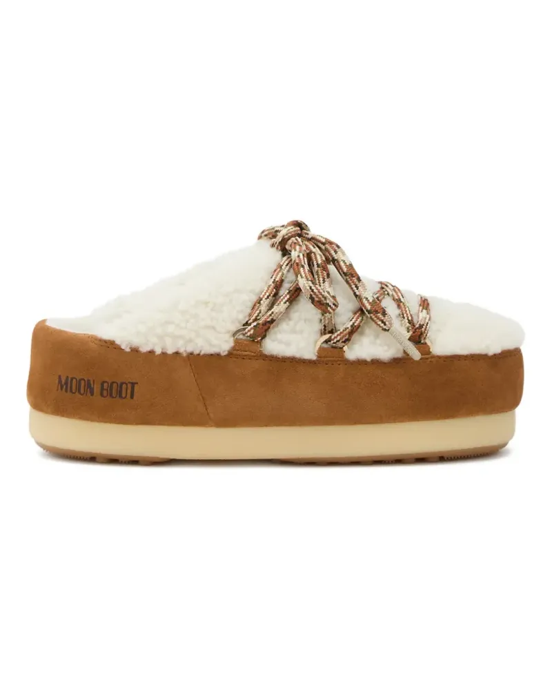 Moon Boot EVX Mules aus Shearling - Weiß Weiß
