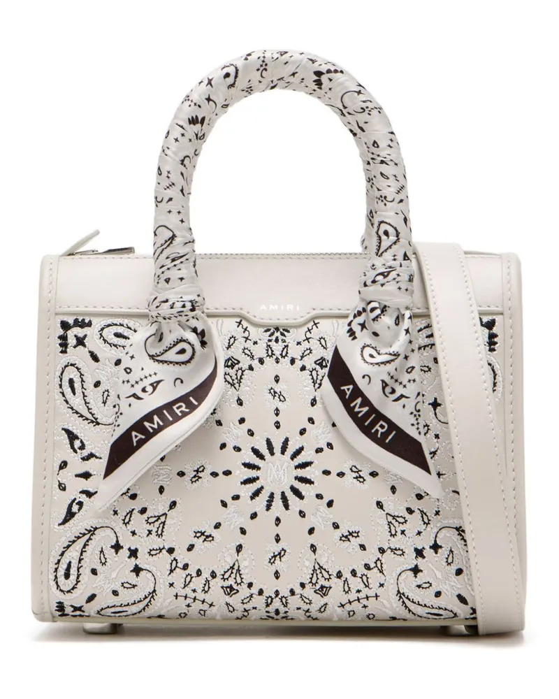 Amiri Micro Bandana Triangle Tote Bag - Weiß Weiß