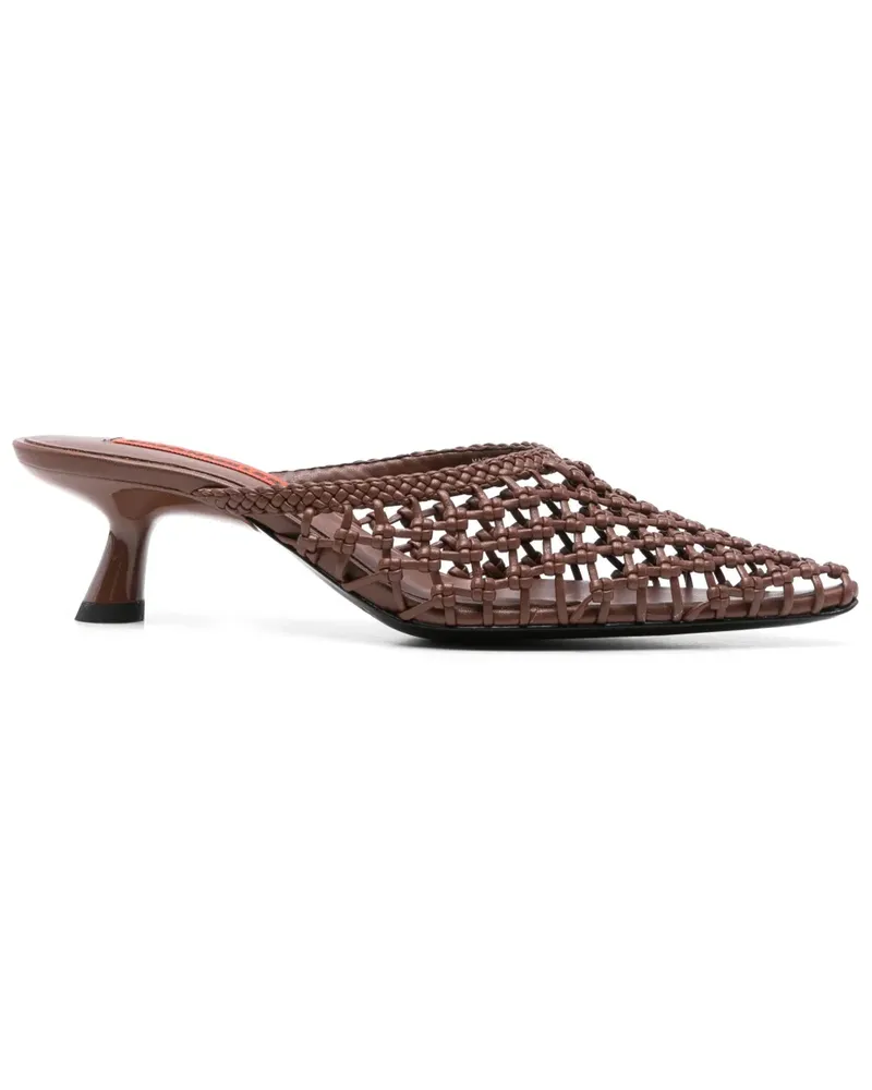 Simon Miller Knotted Gala Mules 60mm - Braun Braun