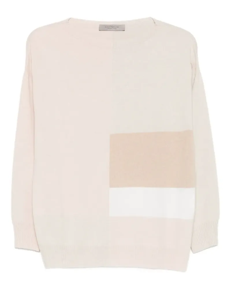 D.EXTERIOR Sweatshirt mit Rundhalsausschnitt - Nude Nude