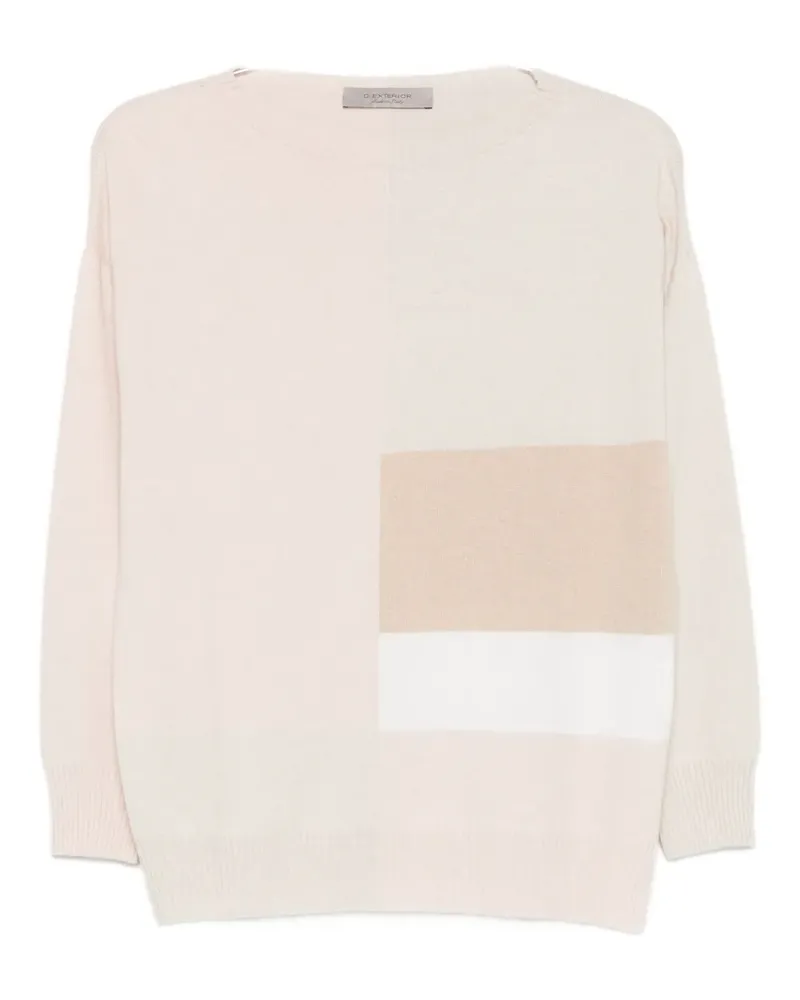 D.EXTERIOR Sweatshirt mit Rundhalsausschnitt - Nude Nude
