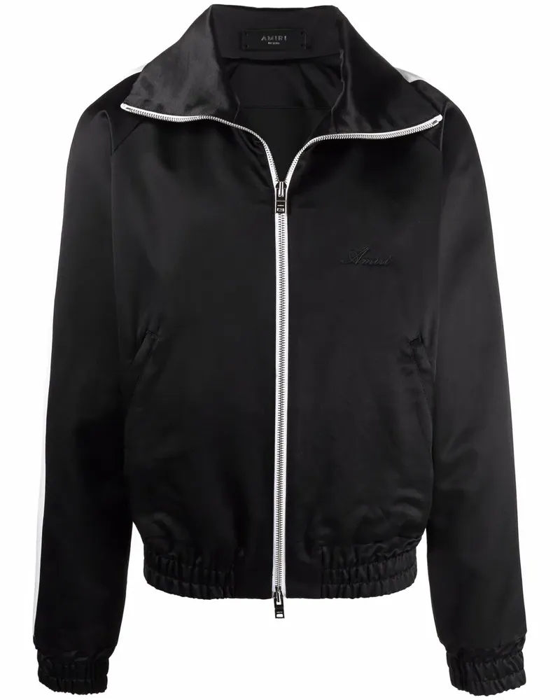 Amiri Sportjacke in Satinoptik - Schwarz Schwarz