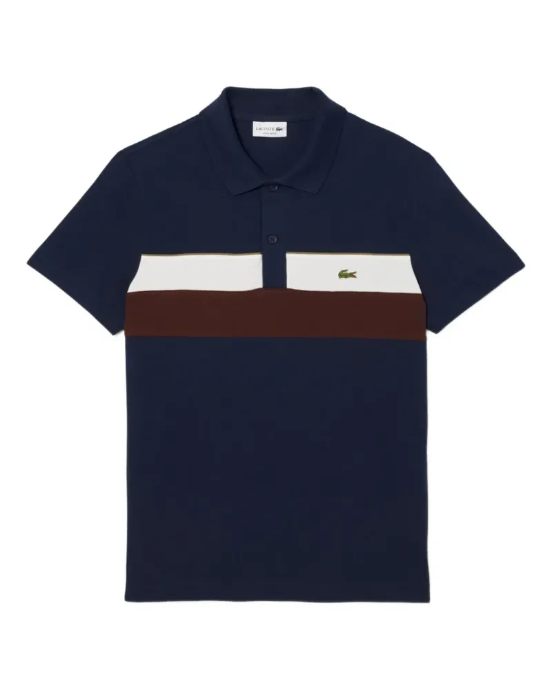 Lacoste Poloshirt mit Einsätzen - Blau Blau