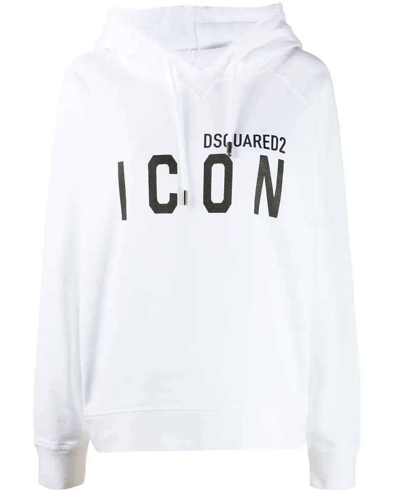 Dsquared2 Icon' Kapuzenpullover - Weiß Weiß
