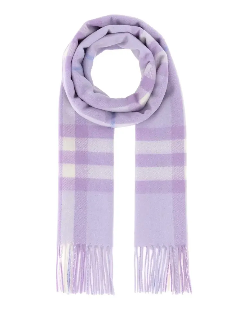Burberry Check cashmere scarf - Violett Violett