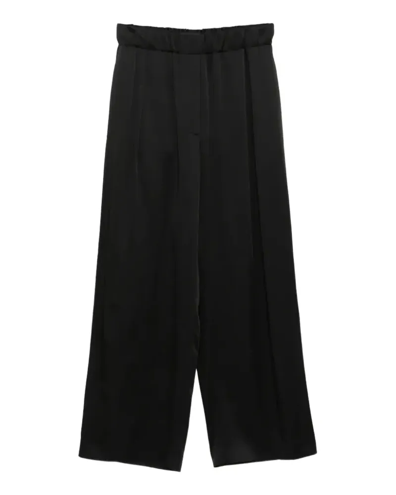 Jil Sander Hose aus Satin - Schwarz Schwarz