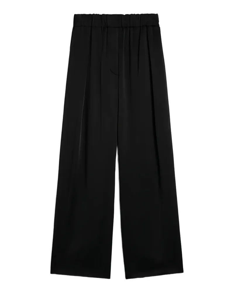 Jil Sander Hose aus Satin - Schwarz Schwarz