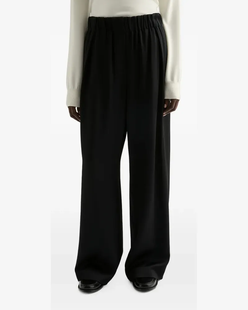 Jil Sander Hose aus Satin - Schwarz Schwarz