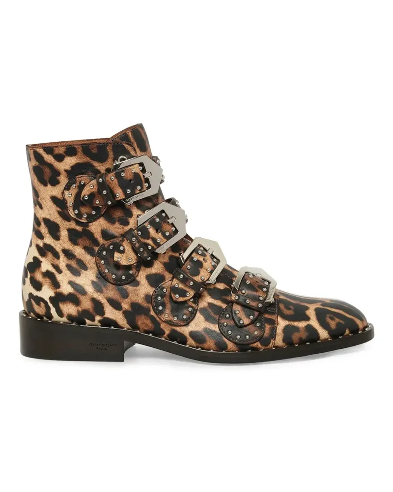 Givenchy Stiefel mit Leopardenmuster - Schwarz Schwarz