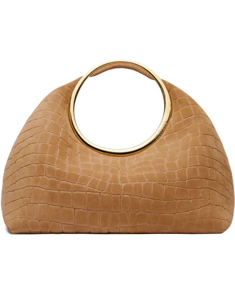Jacquemus The Calinou Tote Bag mit Kroko-Effekt - Braun Braun