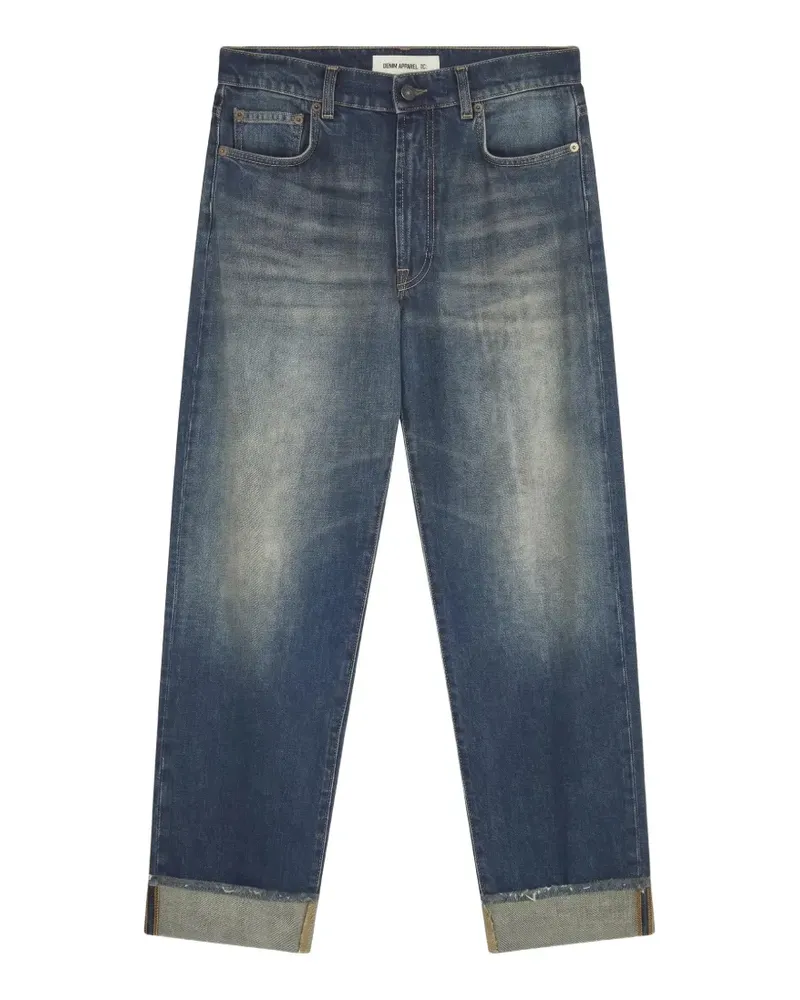 Semicouture Deanna stone-wash frayed-hem jeans - Blau Blau