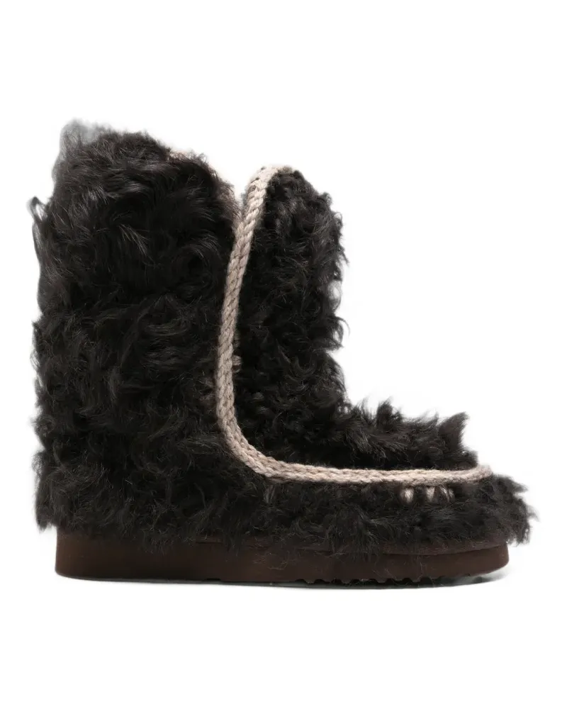 Mou Eskimo 24 Stiefeletten mit Häkelbesatz - Braun Braun