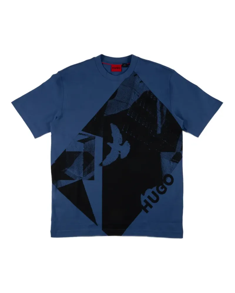 HUGO BOSS graphic T-shirt - Blau Blau