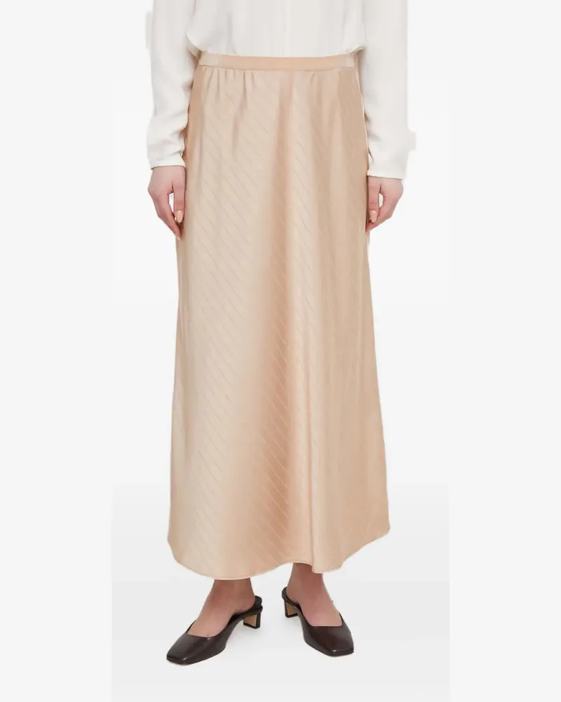 DKNY Maxirock mit Streifen - Nude Nude