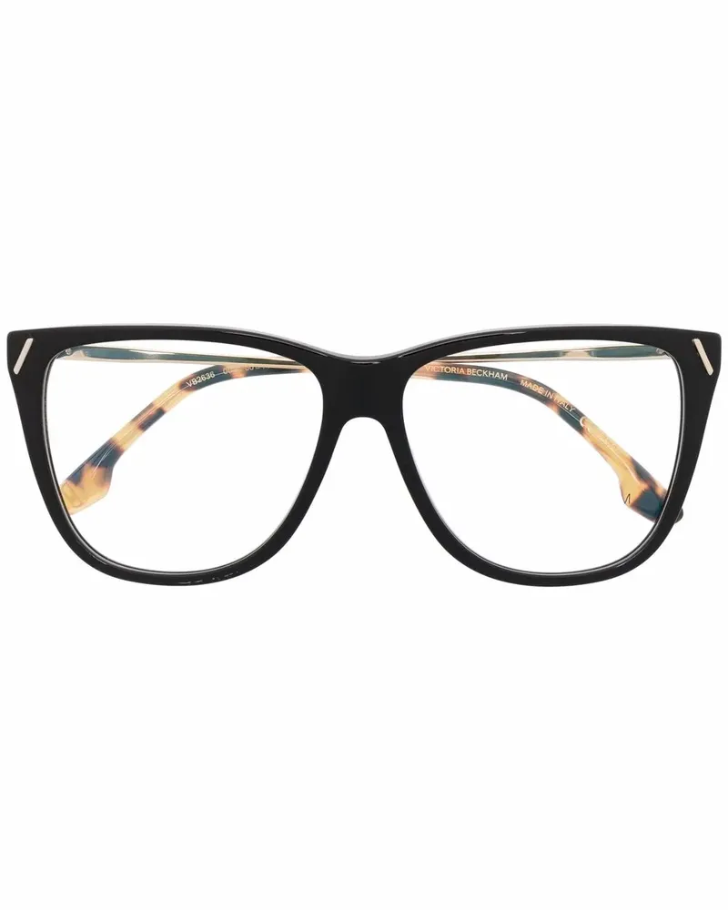 Victoria Beckham Brille mit eckigem Gestell - Schwarz Schwarz