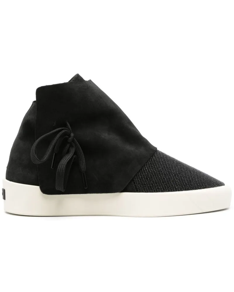 Fear of God Moc Wildleder-Sneakers mit Perlendetail Schwarz