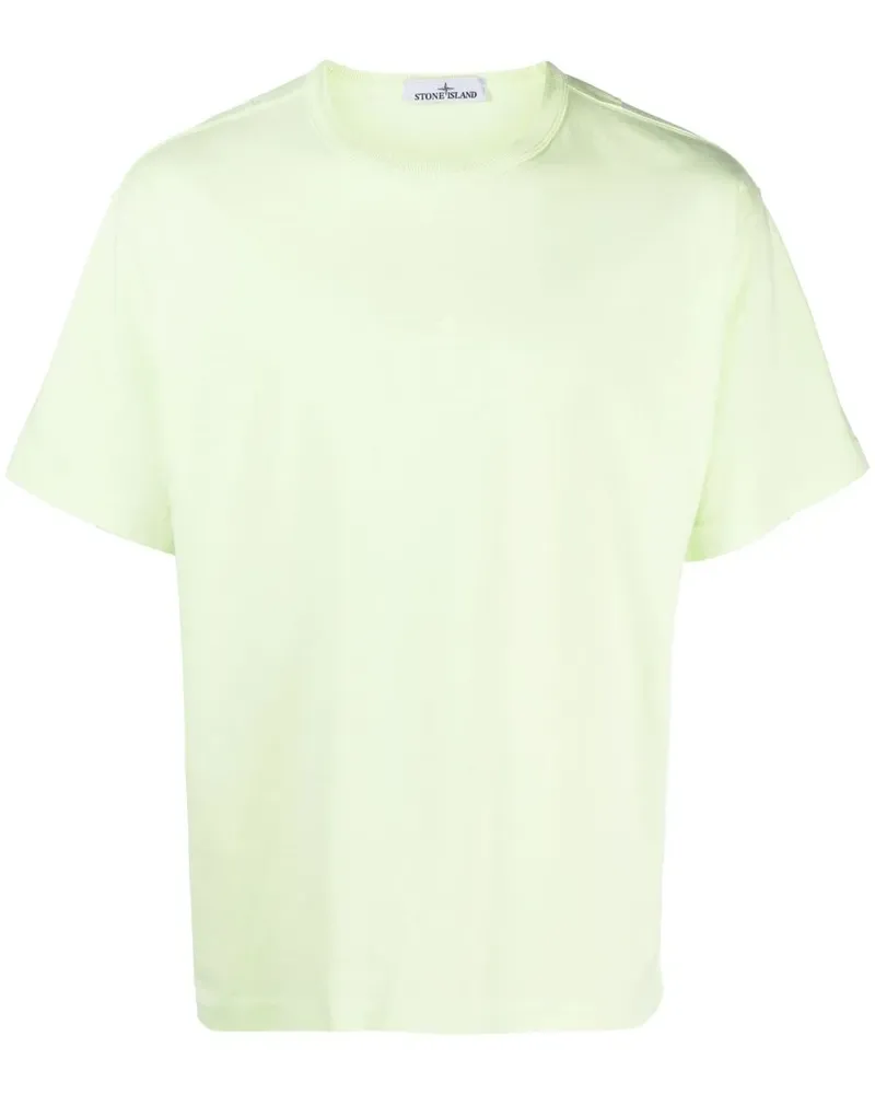 Stone Island T-Shirt mit Logo-Stickerei - Grün Grün