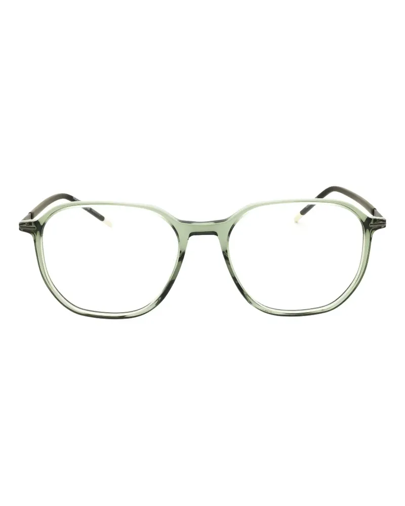 HUGO BOSS Brille mit geometrischem Gestell - Grün Grün