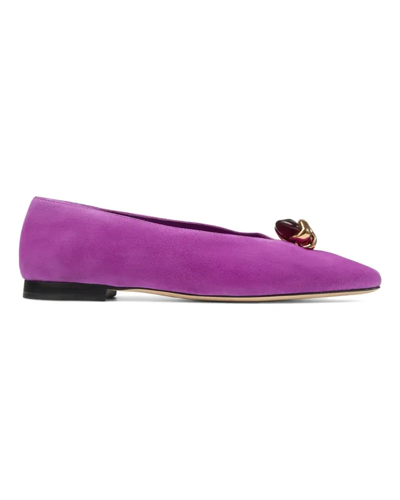 Jimmy Choo Verzierte Margot Ballerinas - Violett Violett