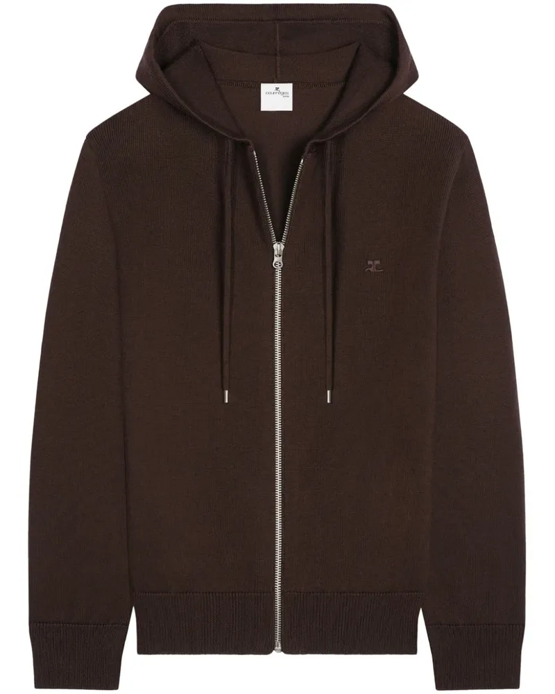 Courrèges Hoodie aus Wolle - Braun Braun