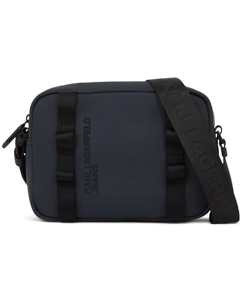 Karl Lagerfeld Kuriertasche mit Logo-Riemen - Blau Blau