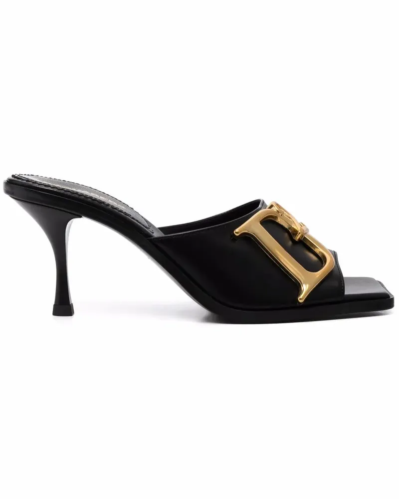 Dsquared2 Sandalen mit Logo-Schild 90mm - Schwarz Schwarz