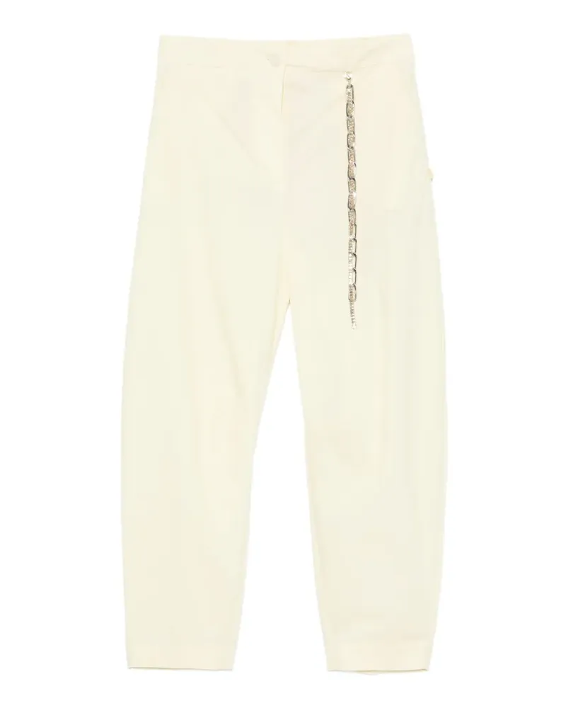 Circus Hotel chain-embellished trousers - Gelb Gelb