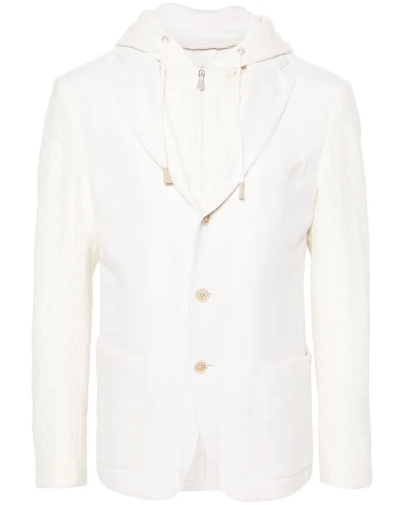 Eleventy Jacke mit Einsätzen - Weiß Weiß