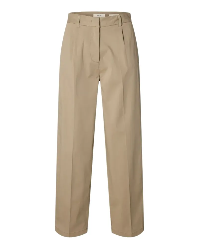 Selected Klassische Bundfaltenhose - Nude Nude