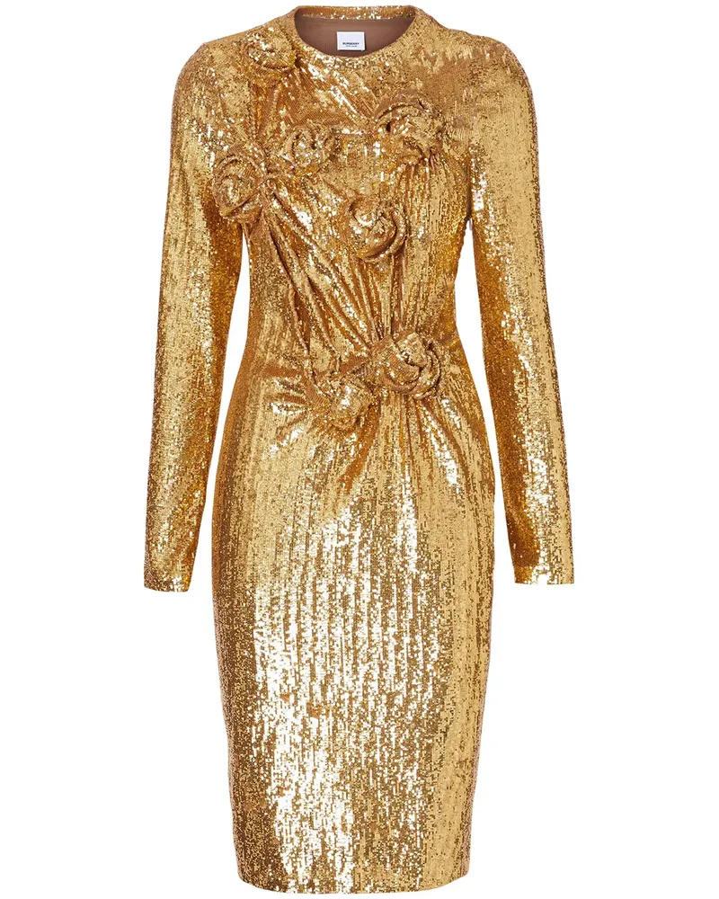 Burberry Kleid mit Pailletten - Gold Gold