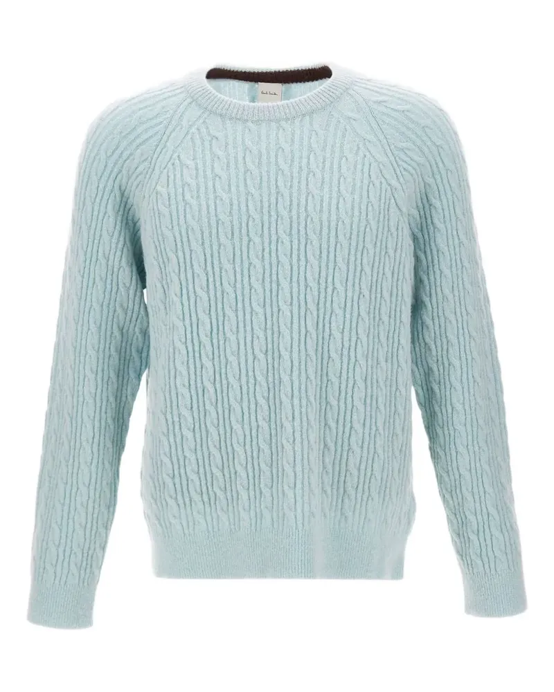 Paul Smith Strickpullover mit Zopfmuster - Blau Blau