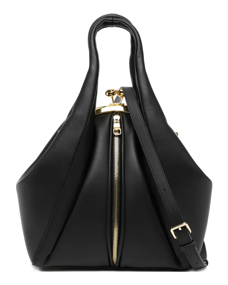 Saiid Kobeisy Tote Bag aus Leder - Schwarz Schwarz