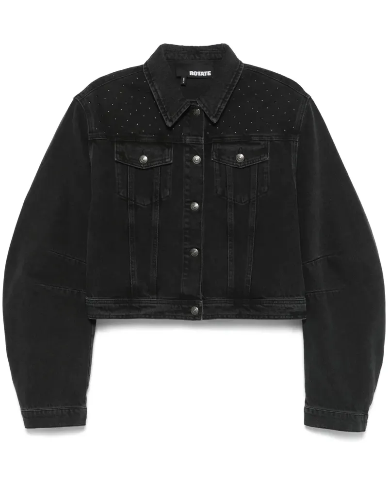 ROTATE Birger Christensen Klassische Jeansjacke - Schwarz Schwarz