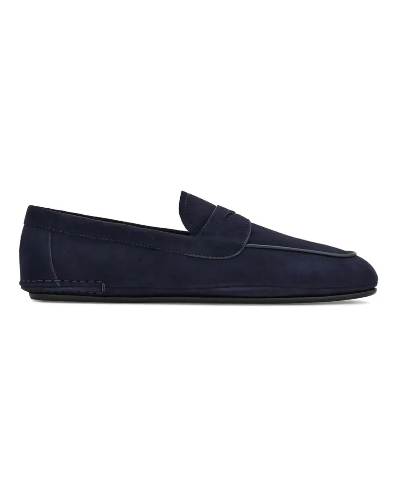 Ferragamo suede loafers - Blau Blau