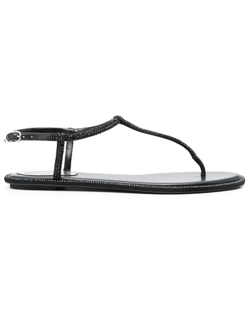 René Caovilla Sandalen mit hohem Absatz - Schwarz Schwarz
