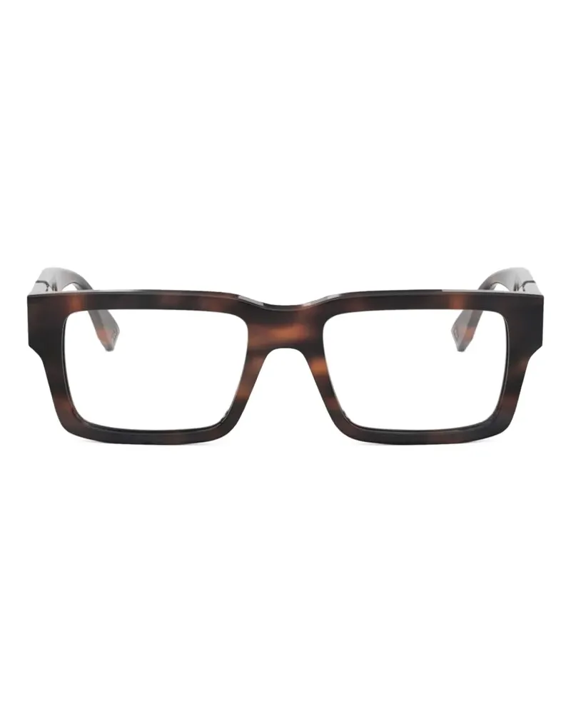 Fendi Brille mit braunem Gestell Braun