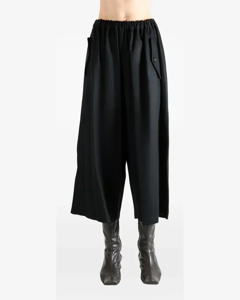 Comme des Garçons Hose mit Knöpfen - Schwarz Schwarz
