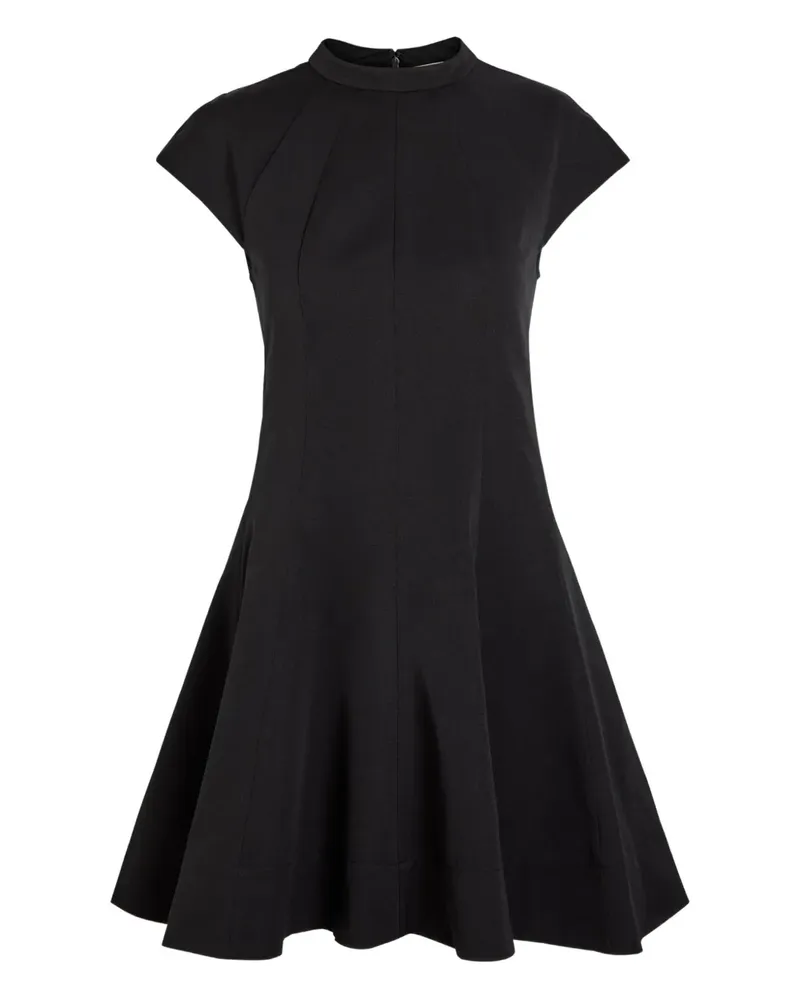 STAUD mock-neck A-line dress - Schwarz Schwarz