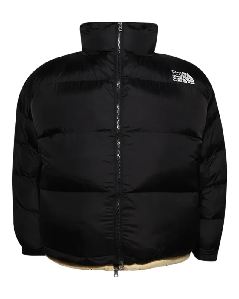Praying triple puffer jacket - Schwarz Schwarz