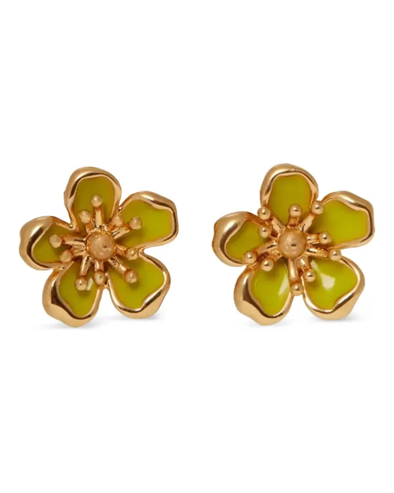 Casablanca Paris Silberohrstecker im Blüten-Design - Gold Gold