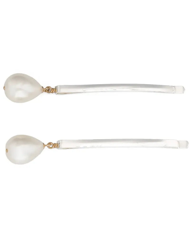 Beatriz Palacios Pearl Drop Haarnadeln (2er-Set) - Silber Silber