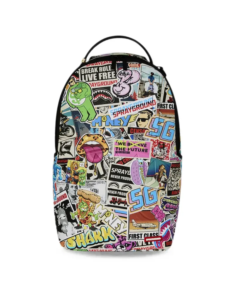 Sprayground Punk Sticker Shark Rucksack - Blau Blau