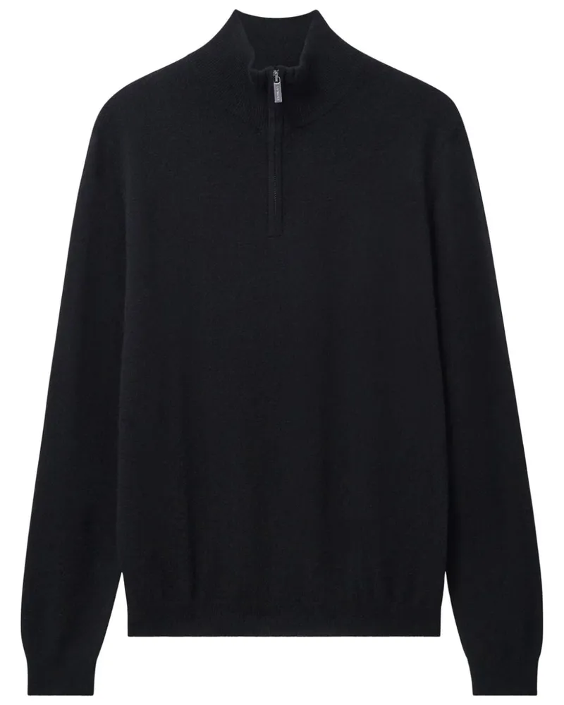 Pringle of Scotland Pullover aus Kaschmir mit Reißverschluss - Schwarz Schwarz