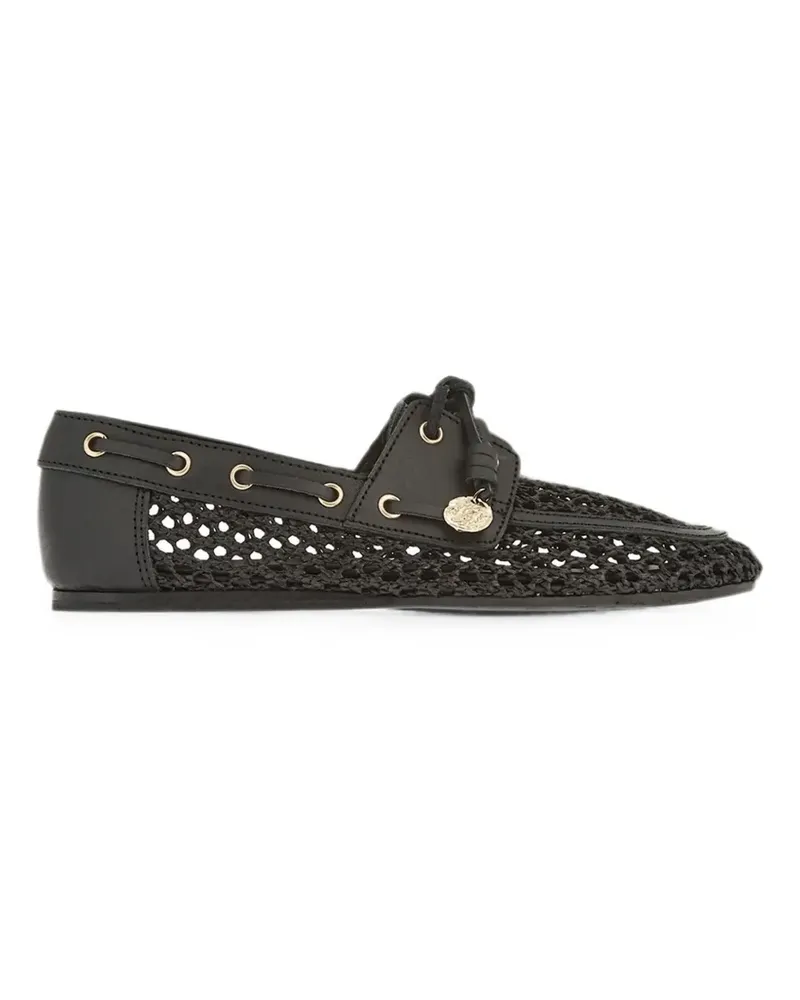 Ancient Greek Sandals Pliaria crochet leather loafers - Schwarz Schwarz