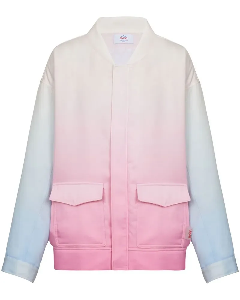 Balmain Bomberjacke mit Farbverlauf-Optik - Rosa Rosa