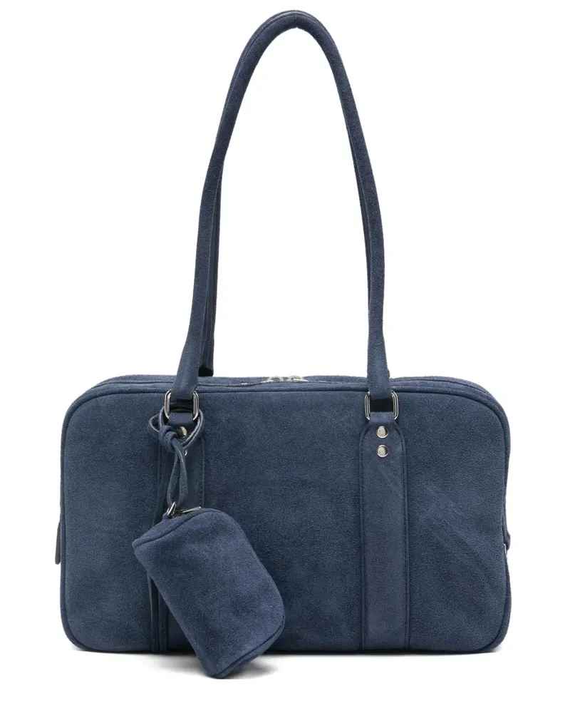 LOW CLASSIC suede shoulder bag - Blau Blau