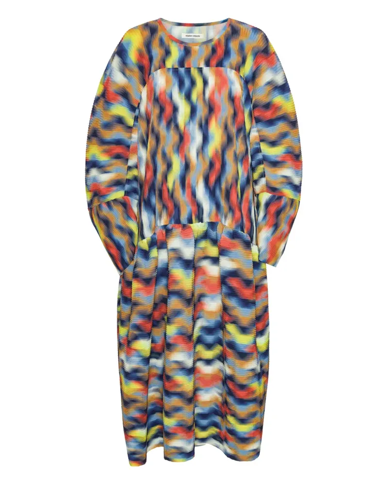 Henrik Vibskov Wavy Cubes Kleid - Blau Blau
