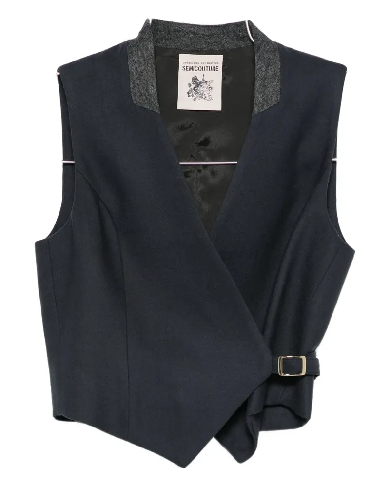 Semicouture buckle-detail waistcoat - Grau Grau
