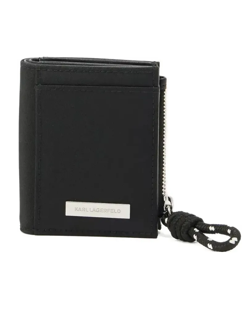 Karl Lagerfeld Kleines Ikon Portemonnaie - Schwarz Schwarz