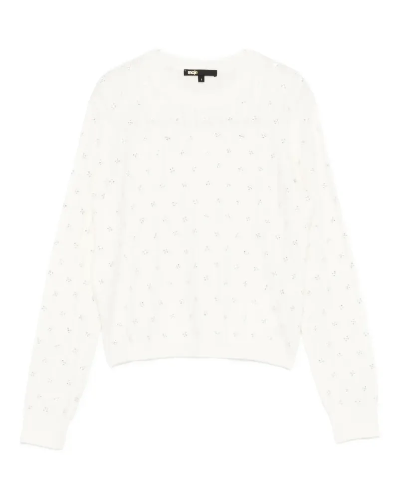 Maje Oberteil aus Wolle - Weiß Weiß